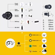Load image into Gallery viewer, BAFANG 36V/48V 250W/750W/1000W BBS/01B/02B/HD Mid Drive Motor Conversion Kit DIY
